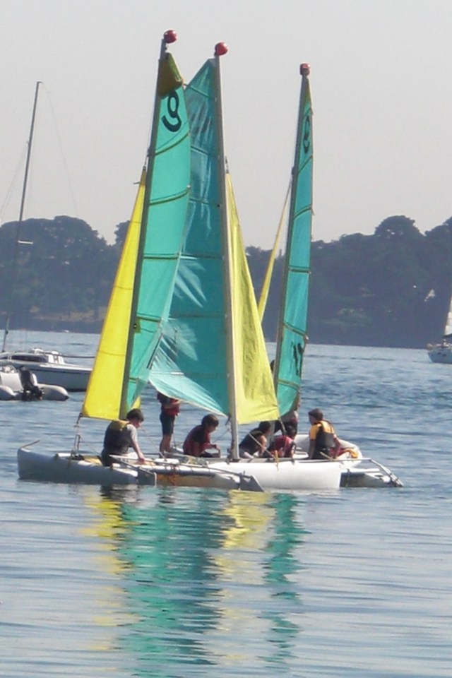 Catamaran à Berder par temps calme !