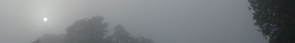 Soleil rayé dans la brume à Jardy le 1er mai