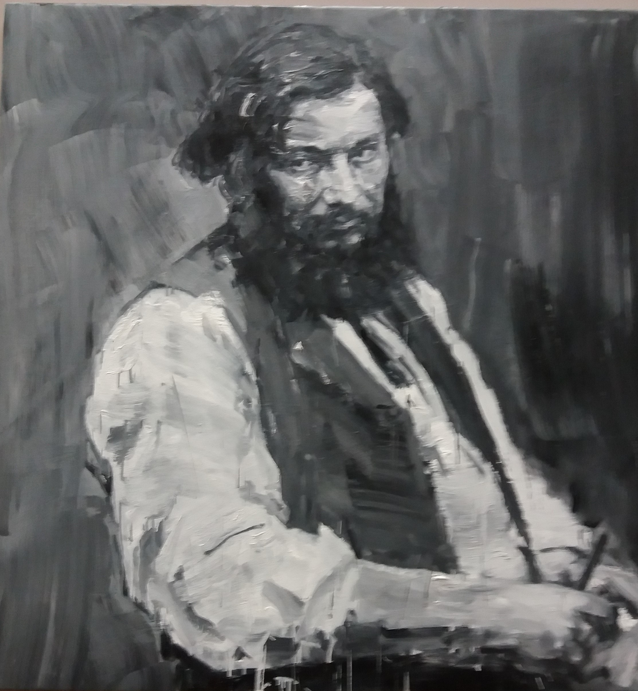 Gustave Courbet par Yan Pei-Ming (2019)